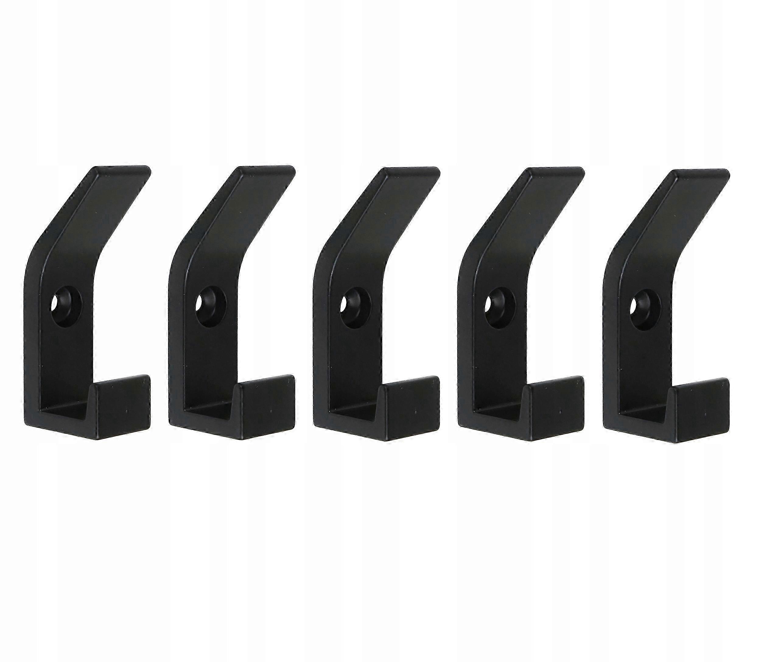 Double Hanger, Black Screw-on Wall Hook 25-26