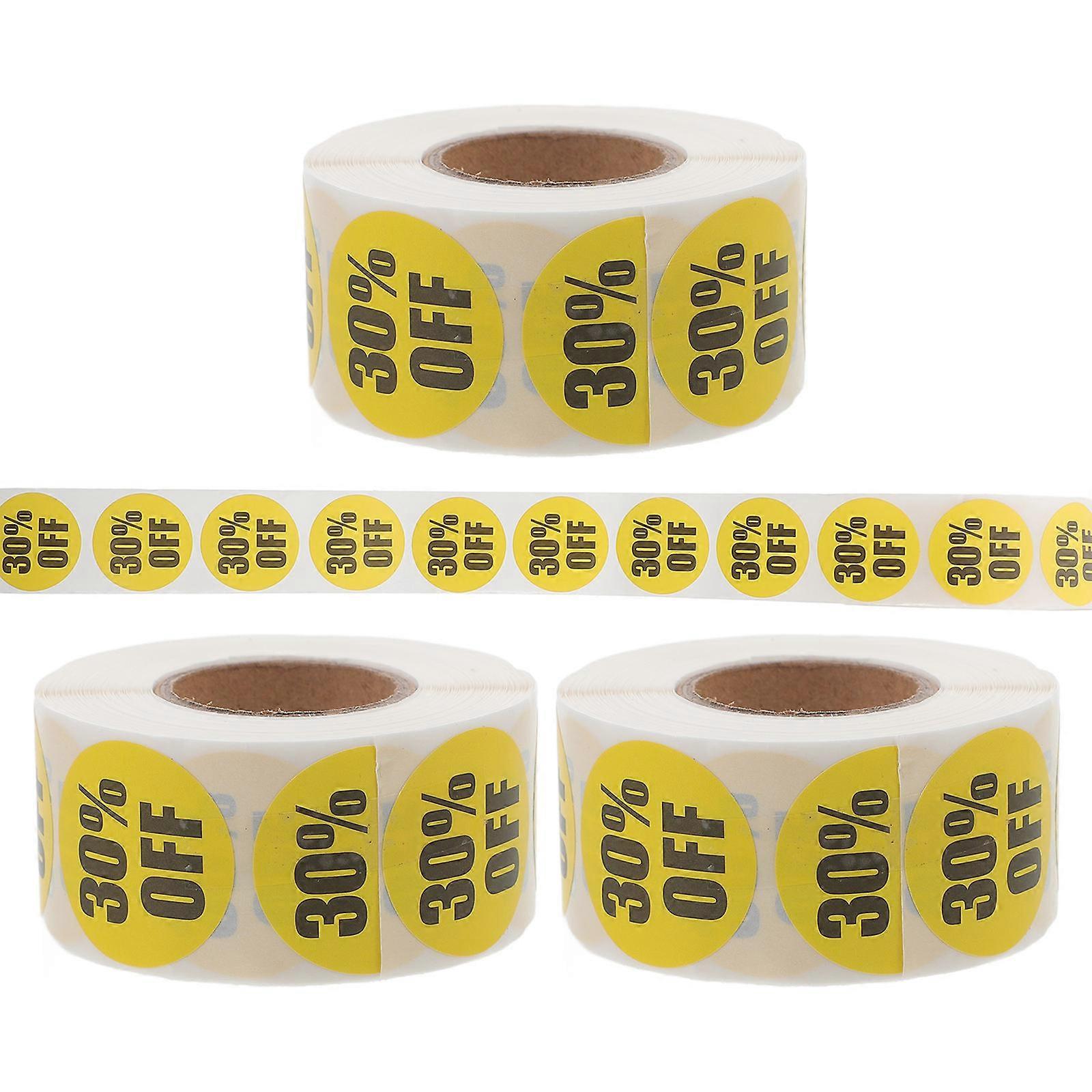 Adhesive Stickers Retail Store Stickers for 12 Rolls