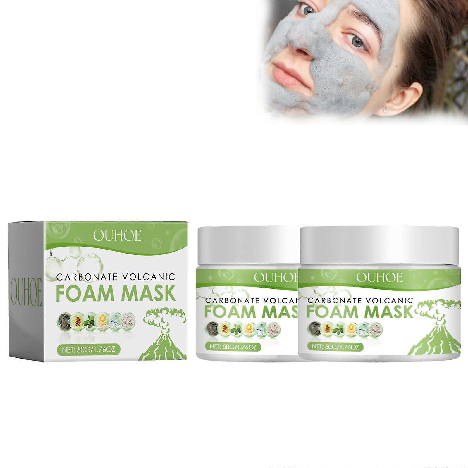 Volcanic Bubble Face Mask 2Pack for Deep Pore Cleansing and Blackhead Removal