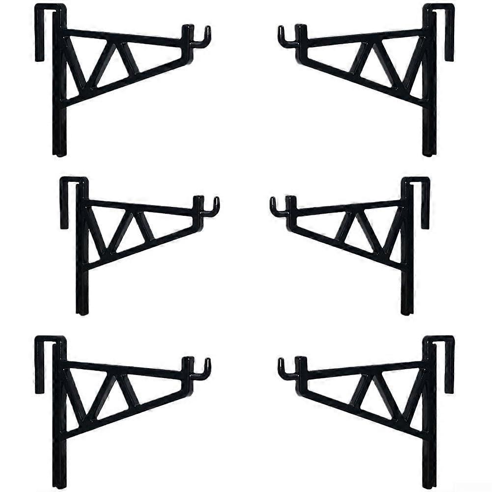 6pcs Beehive Frame Holder Bracket Set for Secure Frame Placement and Easy Hive Maintenance Black