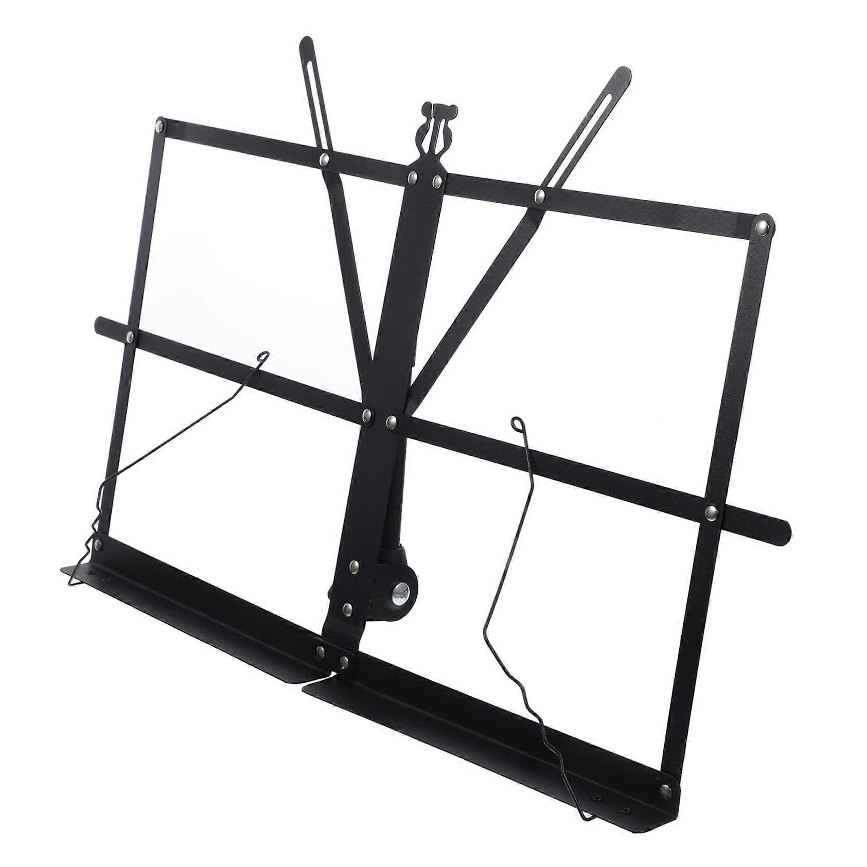 Foldable Music Stand Adjustable Tabletop Sheet Holder Compact Book Rack for Musicians