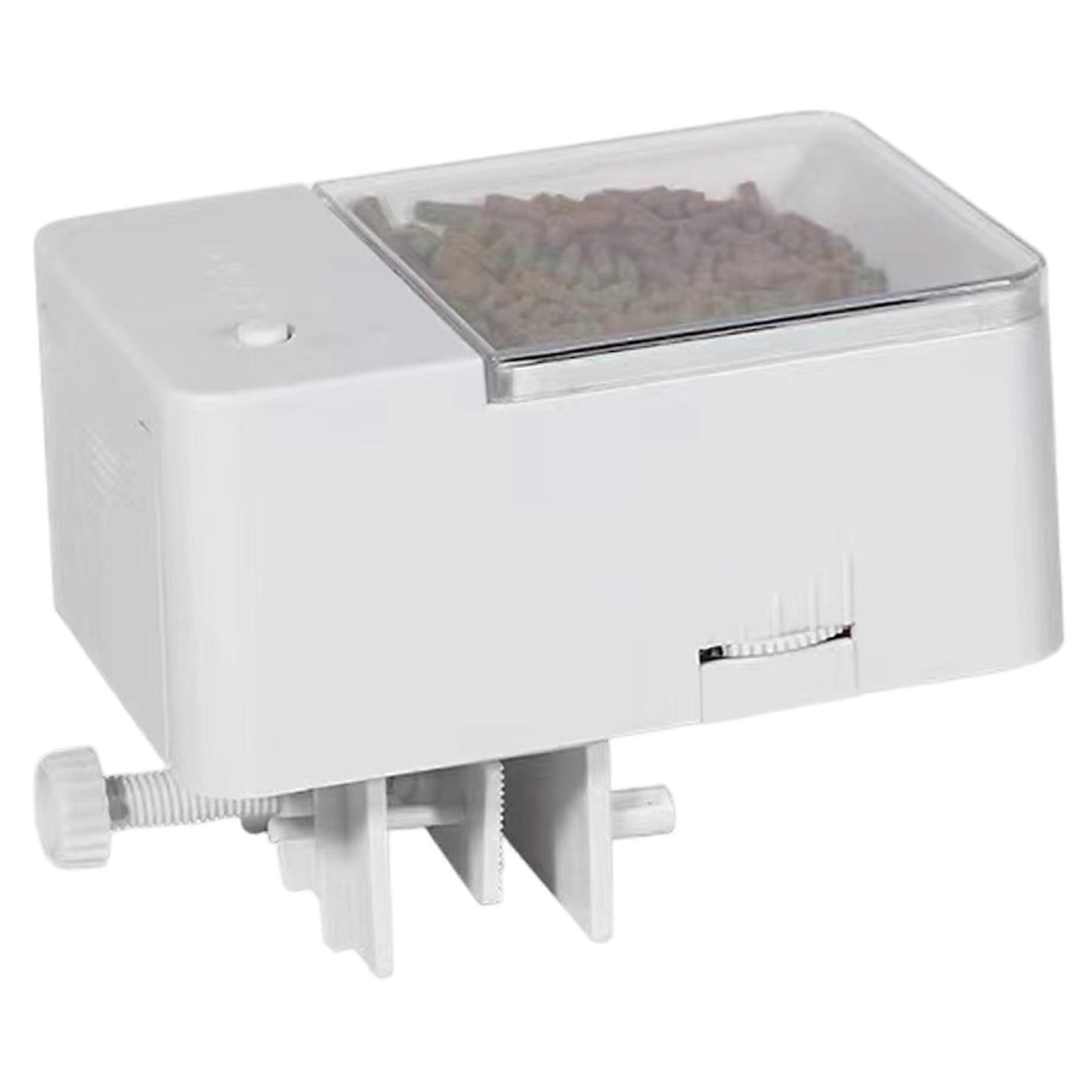 Automatic Fish Feeder with Timer, Battery Operated Aquarium Feeder, Adjustable Portion Dispenser