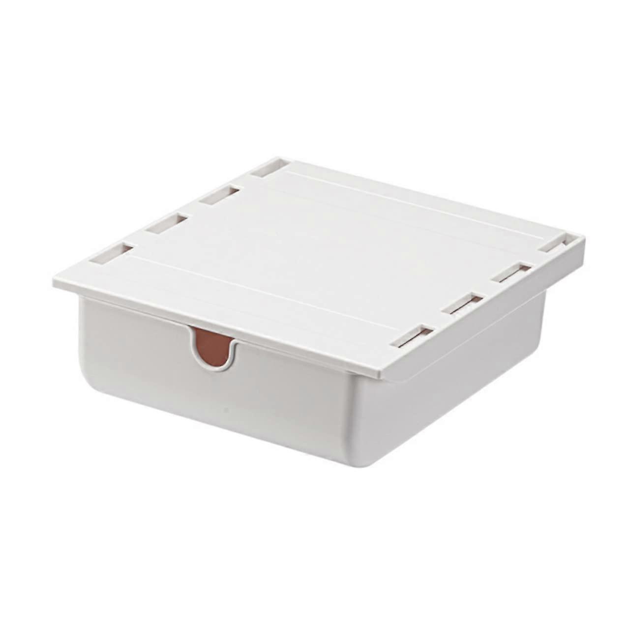 Desk Drawer Organiser with Hidden Under Desk Storage Box, SelfAdhesive MultiRoom Compartment