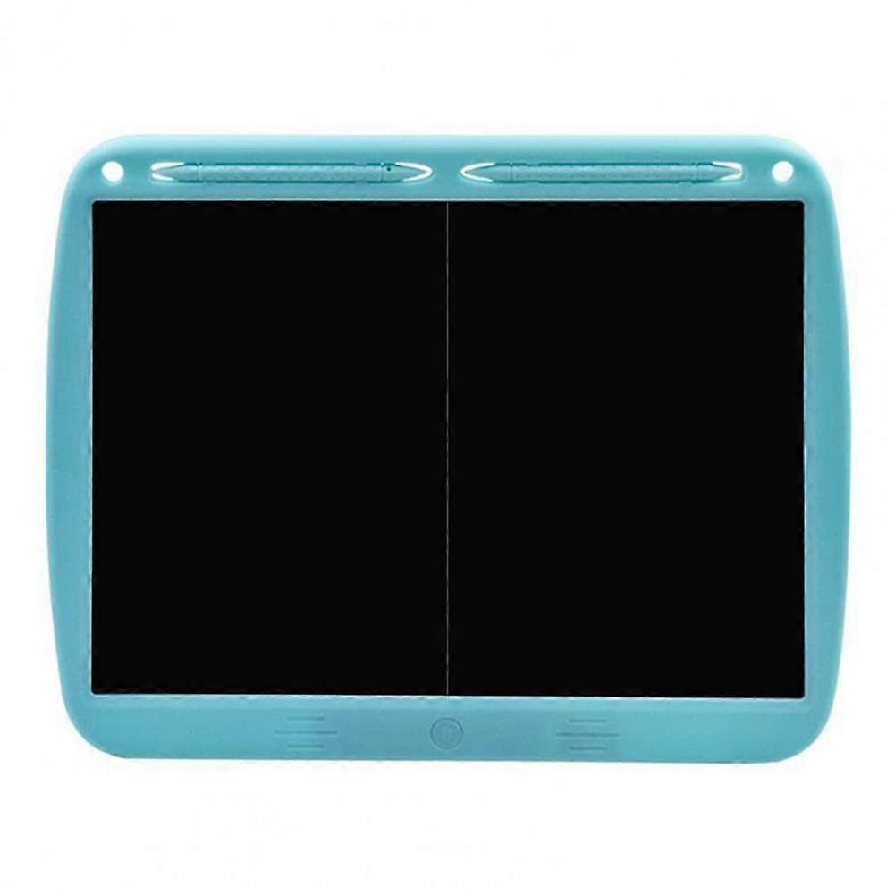 LCD Writing Tablet with Split Screen Design, Reusable Kids Drawing Board, OneKey Erase, Blue