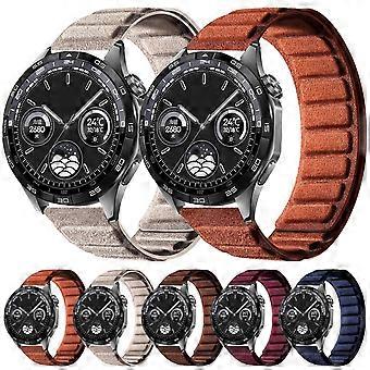 Cinturino per orologio magnetico quadrato in pelle scamosciata da 22 mm