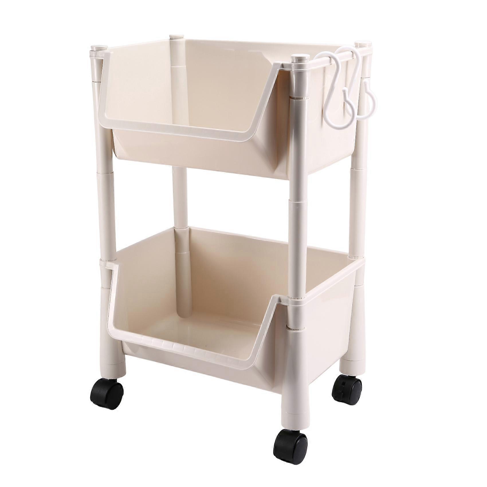 Movable Bookshelf Storage Rack Children'S Toy Storage Rack Multi-Layer Household Trolley A