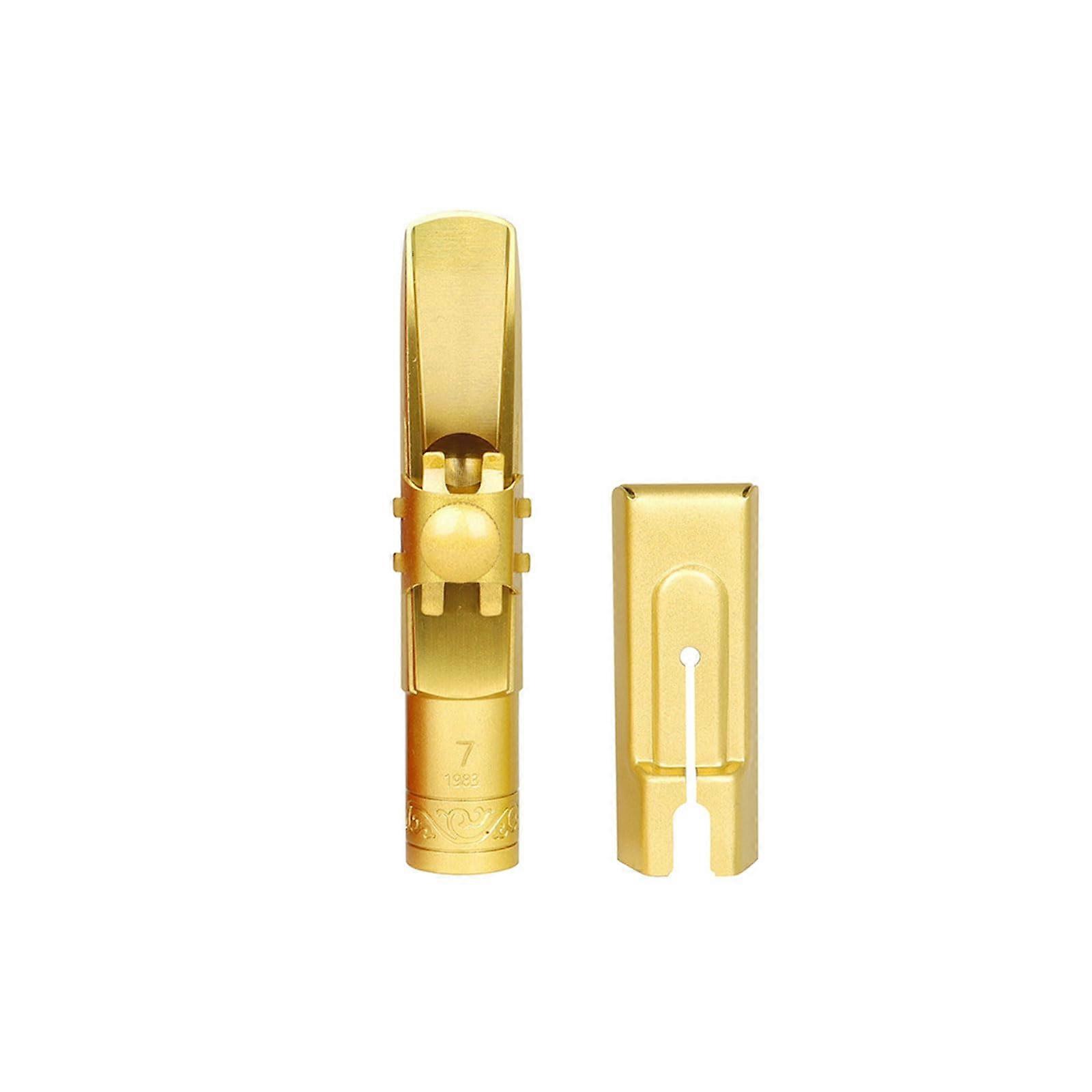 Tenor Saxophone Mouthpiece Set with Adjustable Airflow, Durable Brass, Protective Cap