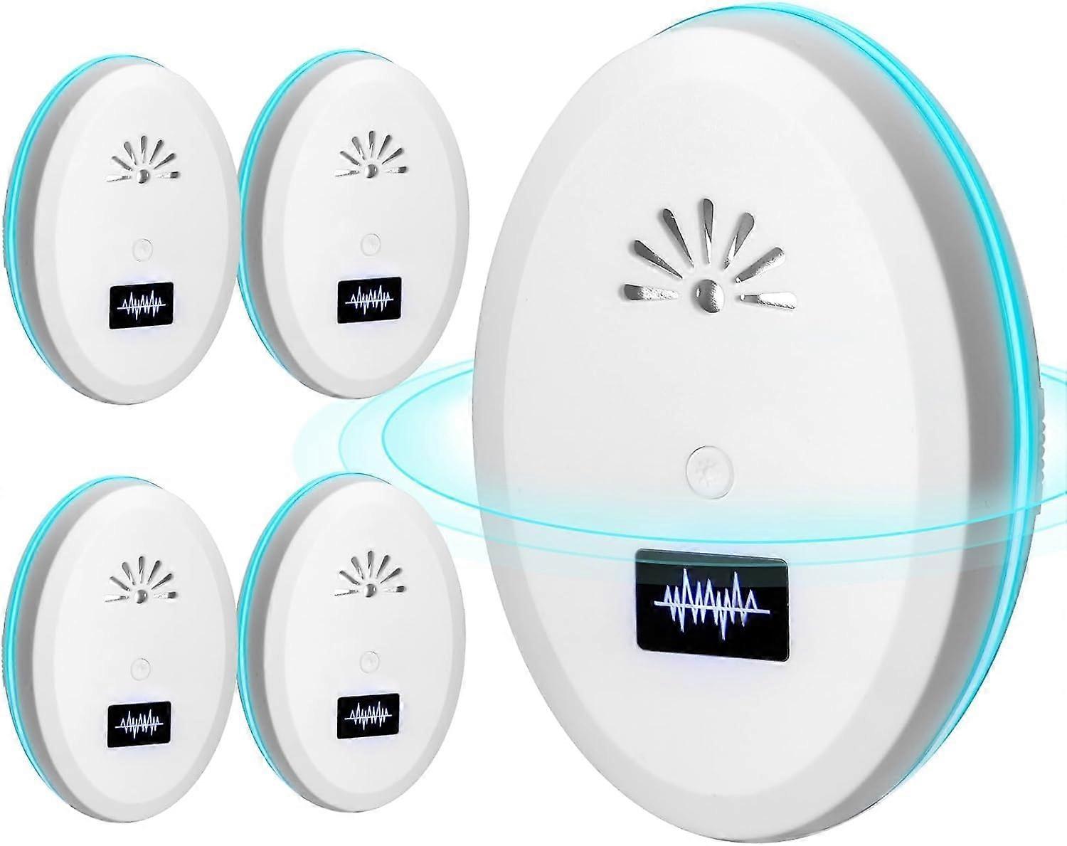 Ultrasonic Pest Repeller 4 Pack with Upgraded Chip for Mice and Spiders, Indoor PlugIn