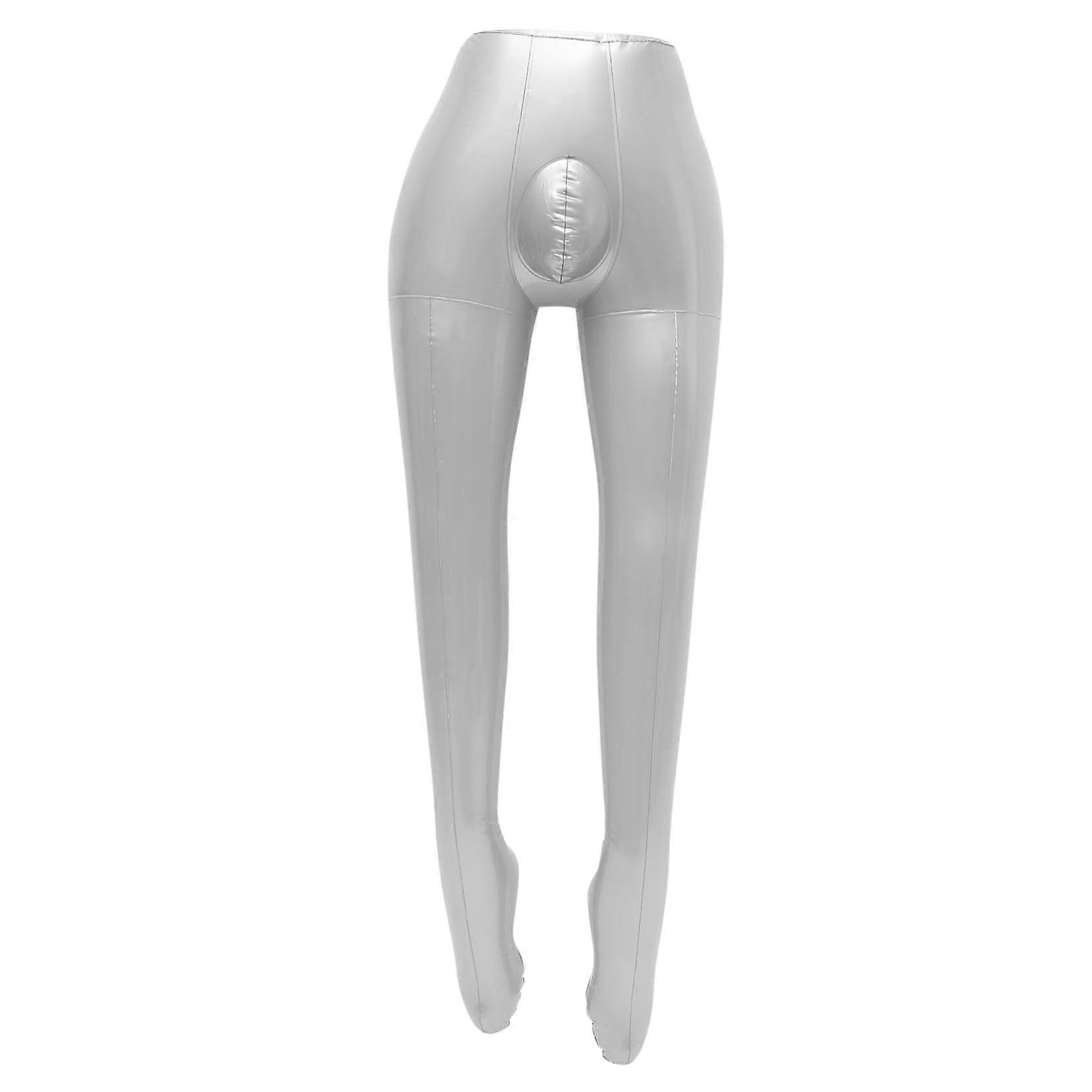 Inflatable Male Mannequin Legs for Pants Display, SpaceSaving Foldable Lightweight Design