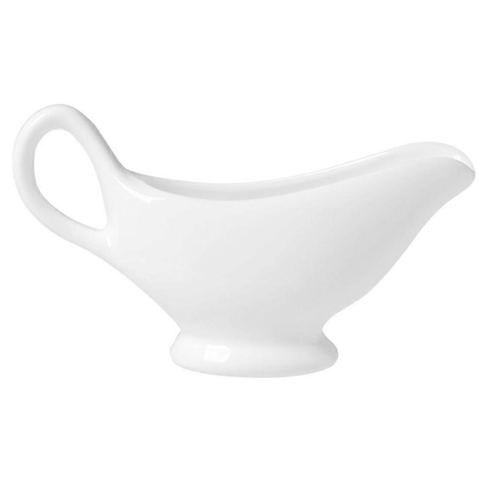 Ceramic Sauce Boat Creamer Pitcher for Serving with Handle Size L