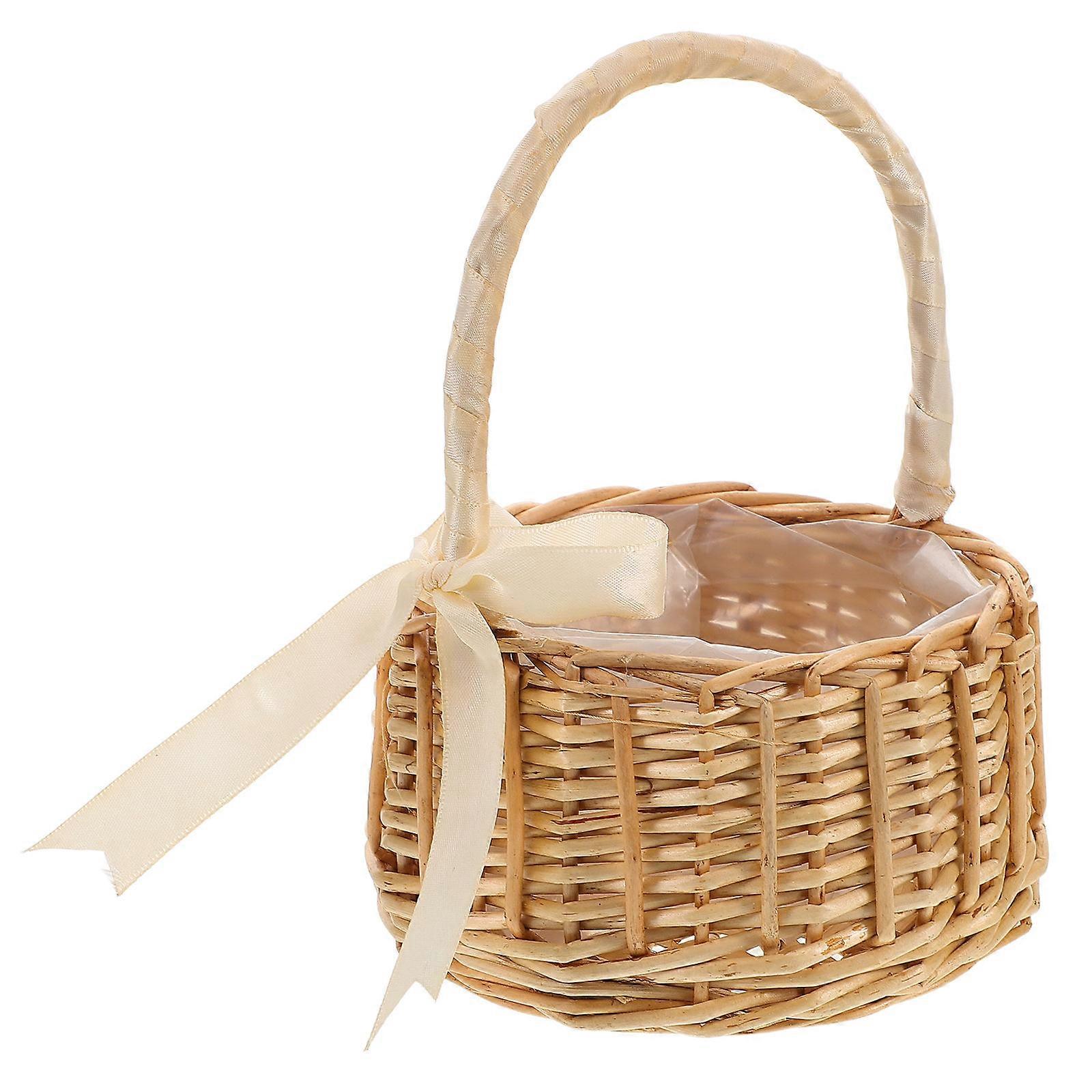 Mini Willow Flower Basket for Favors