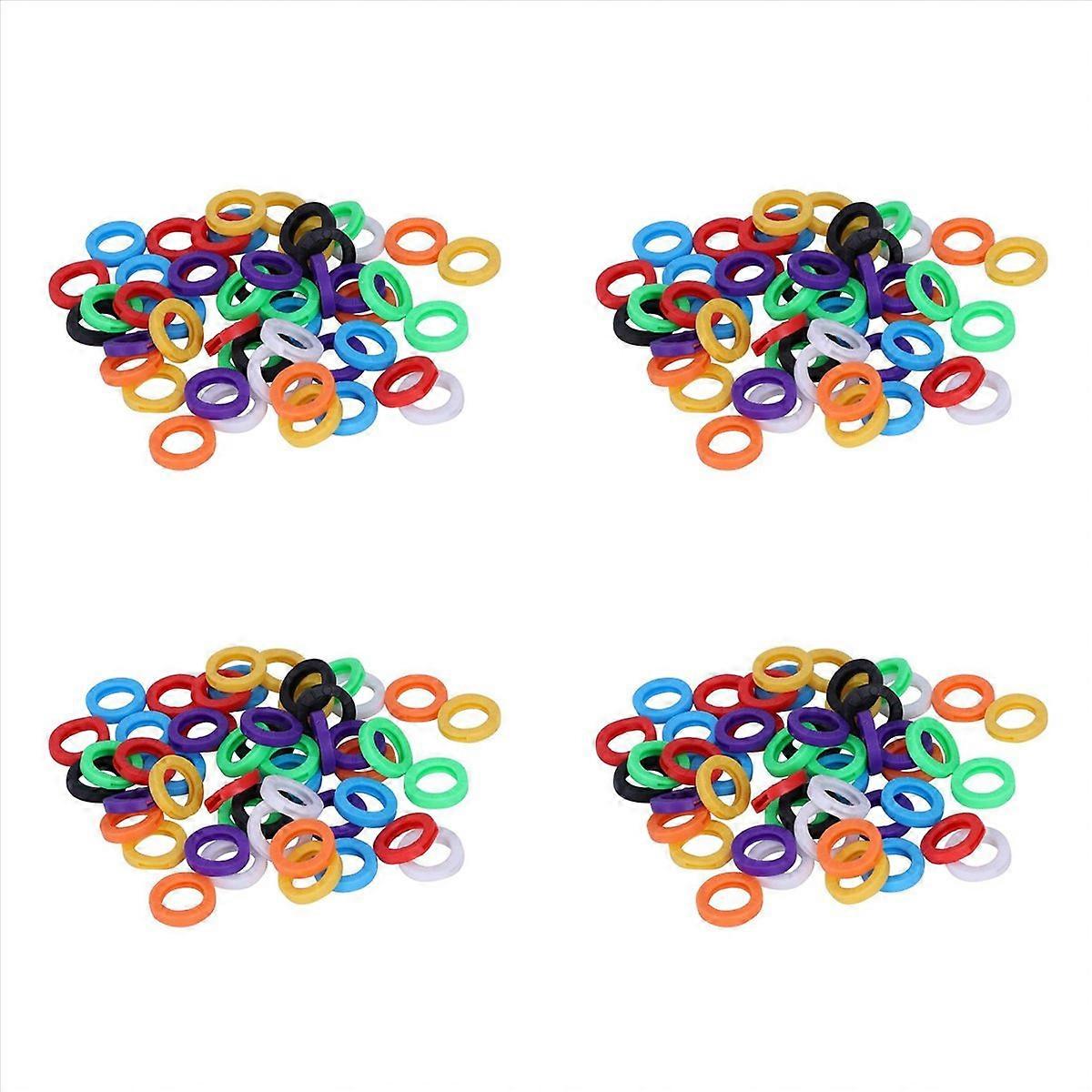 200PCS Small Size ID Identify Key Ring Cap Tag