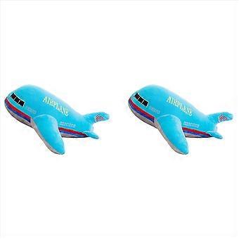 40cm Large Size Simulation Airplane Plush Toys Kids Sleeping Back Cushion Soft Aircraft Stuffed