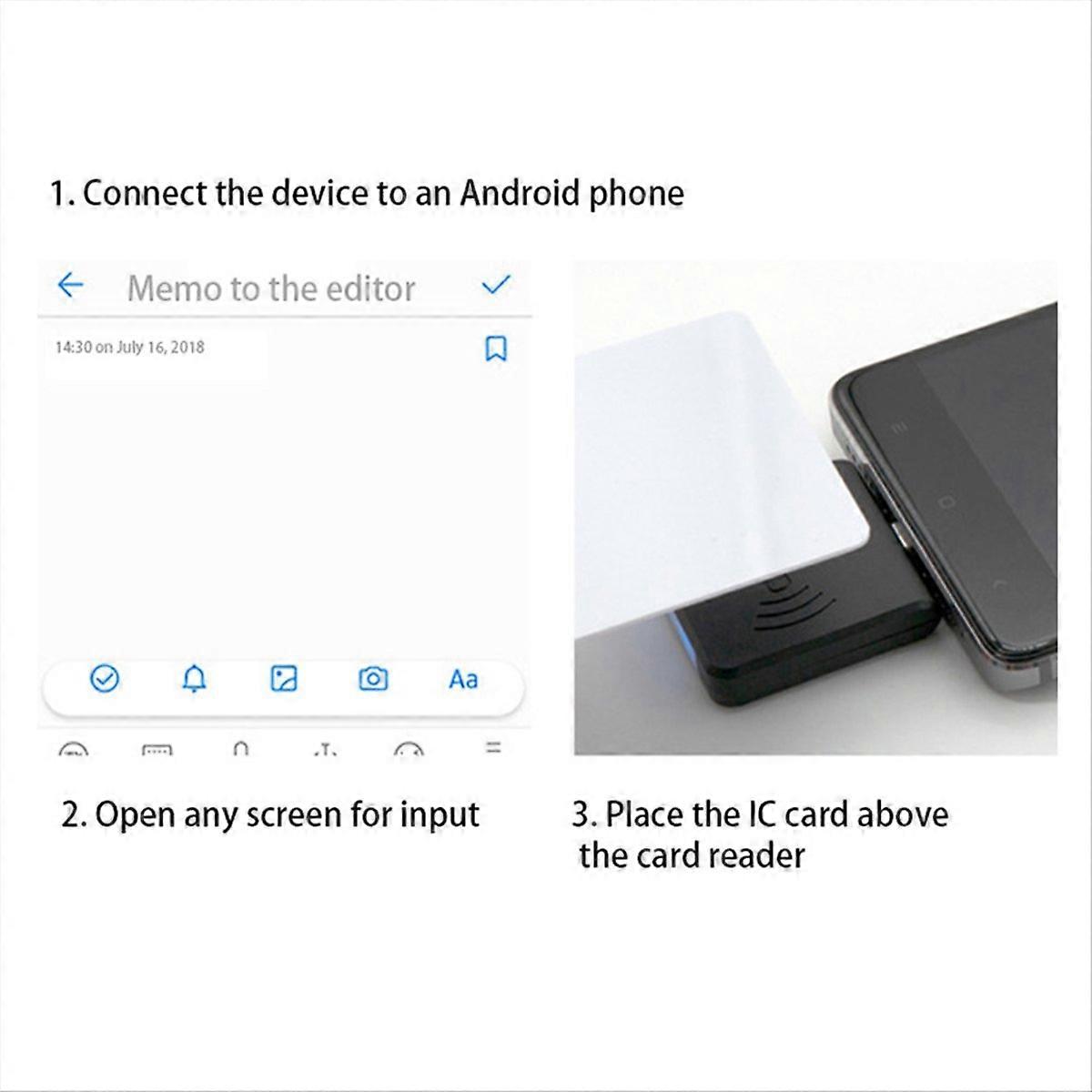 Mini Type C Interface 134.2Khz RFID EMID Animal ID Reader (Black)