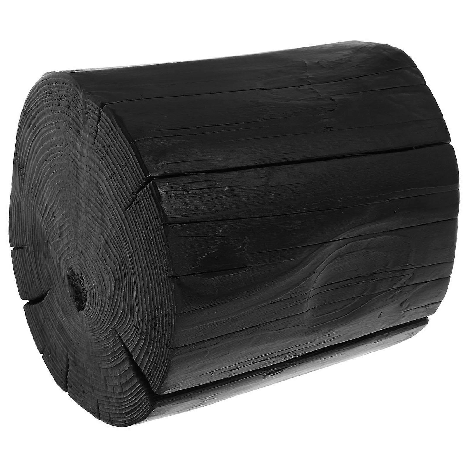 Rustic Solid Wood Tree Stump Stool for Kids As Small Round Stool