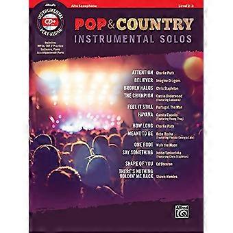 Pop & Country Instrumental Solos Altsaxophon: Buch & CD (Instrumental Solos)