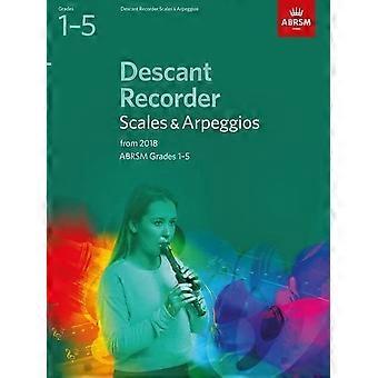 Diskant-Recorder Skalen & Arpeggien, ABRSM Grade 1-5: ab 2018 - ABRSM Skalen & Arpeggien (Noten)