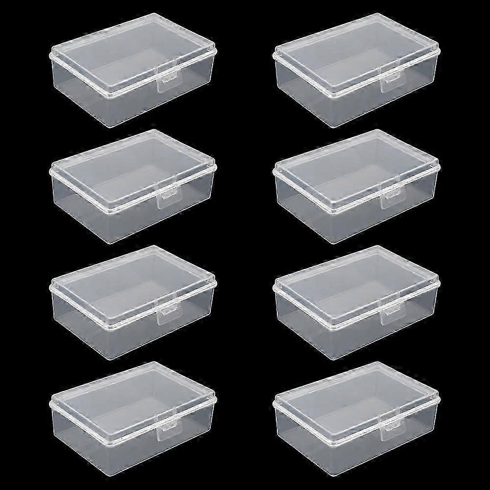 Small Plastic Storage Box with Lid, 93 x 66 x 32mm, Mini Rectangular Transparent Storage Container