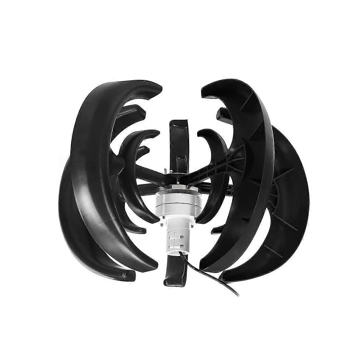 400W Vertical Axis Wind Turbine Generator 12V 24V Black Lantern 5 Blade Kit with Controller Ref: 5080