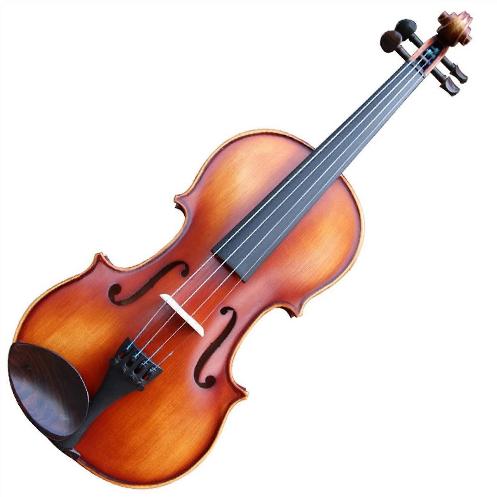 Handmade Solid Wood 4/4 Beginner Violin for Students and Adults with Precise Color Matching