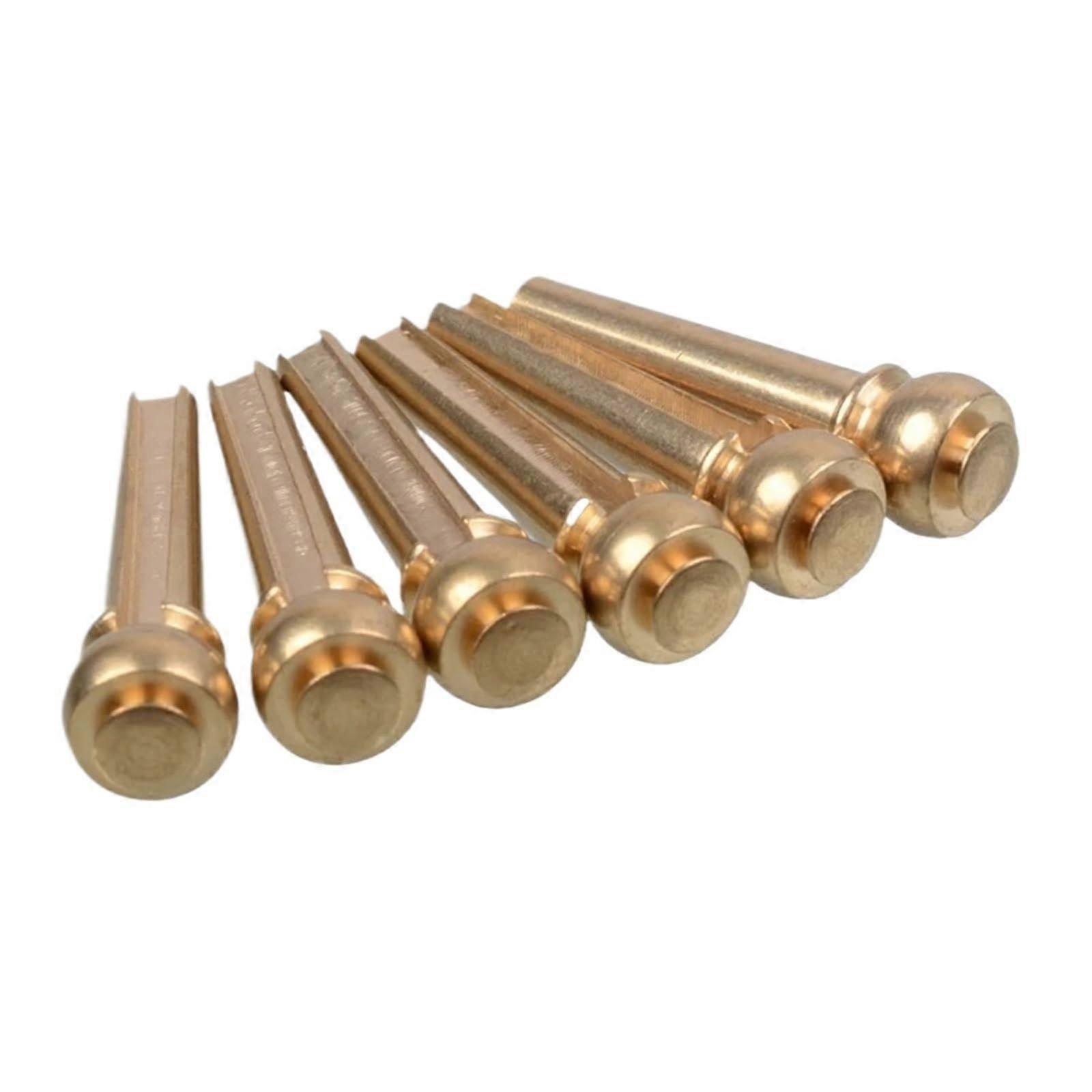 12 Pack Solid Copper Acoustic Guitar Bridge Pins for Secure String Anchoring and Durable Performance