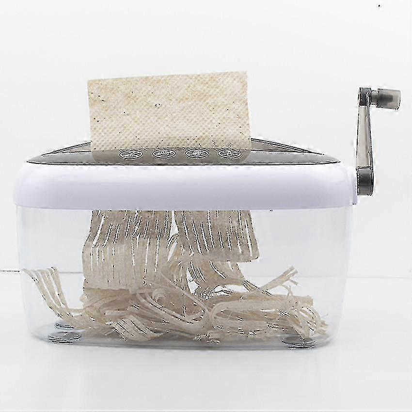 Hand Shreddering With Clear Basket, A4 Paper, Documents, Cutting Tool