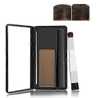 Haarschaduwpoederset, Roots Touch-Up Powder Cover Haarkleur, Tijdelijke concealer met kwast voor grijze wortels en bruin haar