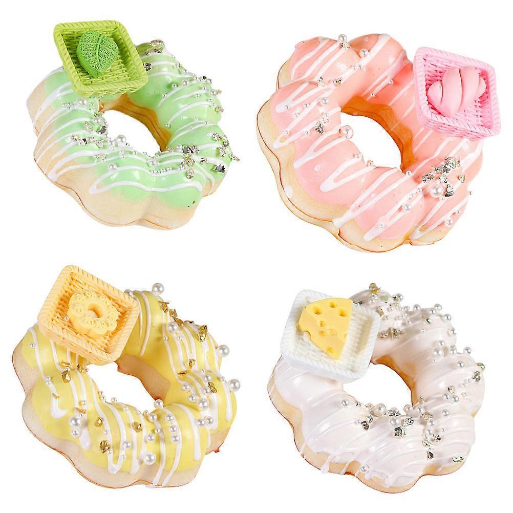 Simulation Donuts Models Decorative Artificial Donuts for Decor 12Pcs Showcase Props