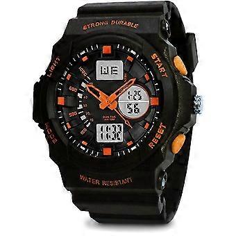 Montre numérique de sport - étanche, affichage LED, bracelet en silicone, calendrier, réveil