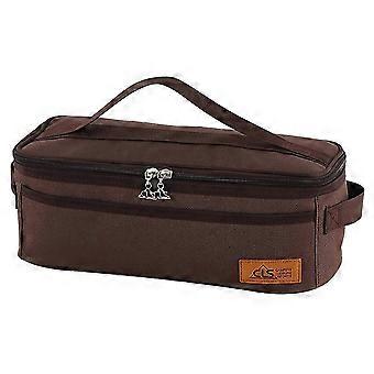 Bolsa impermeable Oxford para guardar vajilla, ideal para acampar, viajar y hacer picnics al aire libre. Organizador de cubiertos.