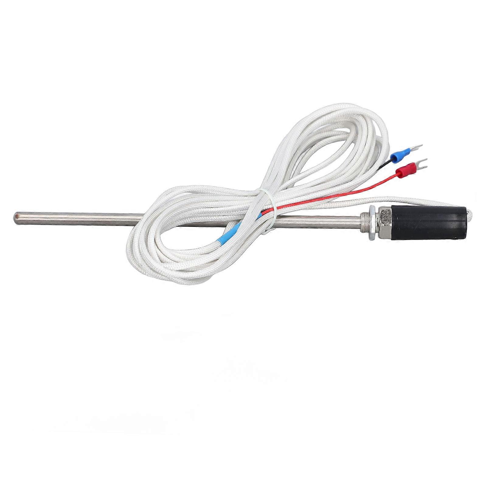 Temperature Sensor Probe Replacement Stainless Steel K Type Digital Temperature Transmitter Extension Cable 5m