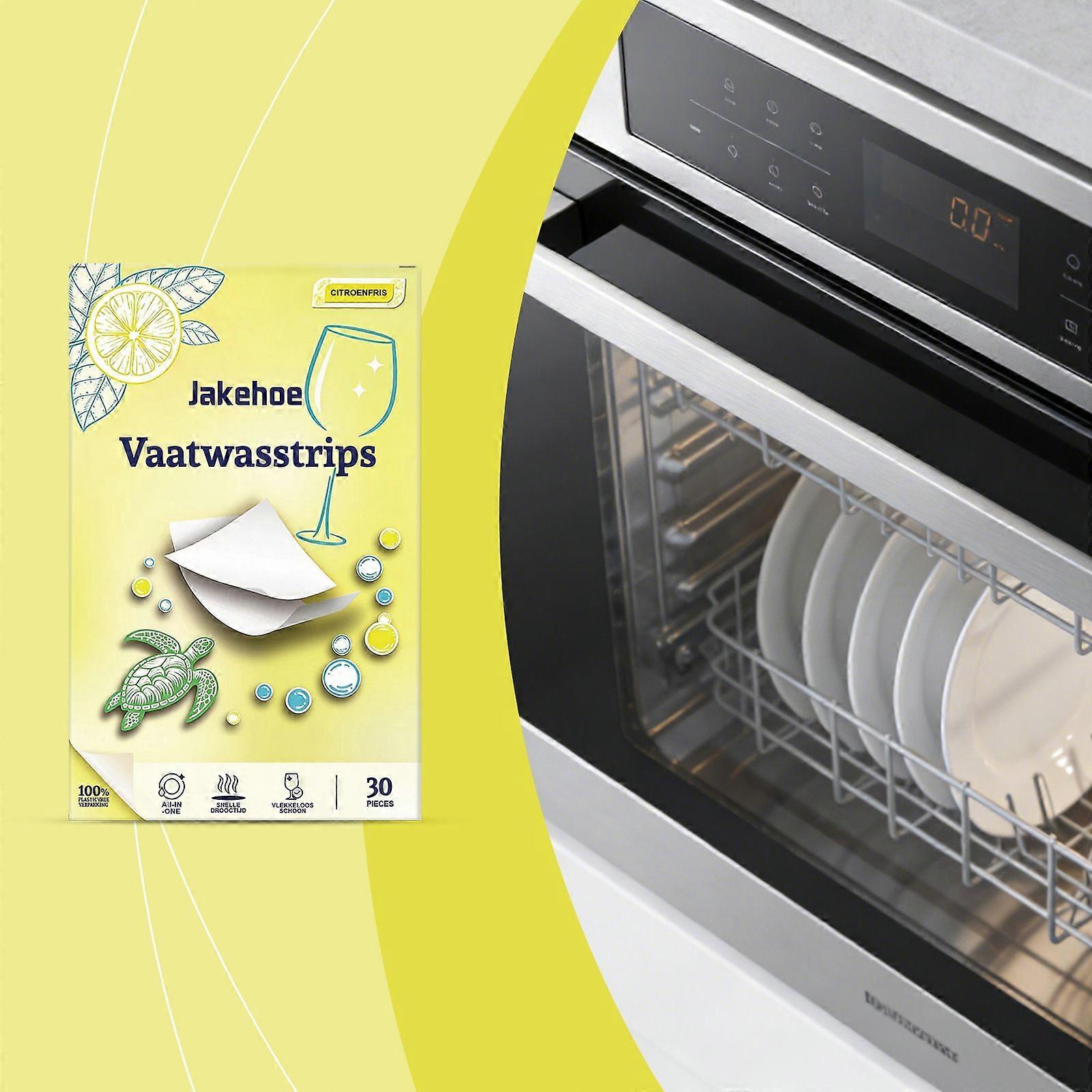 Eco-Friendly Dishwasher Cleaning Strips (30 Count)