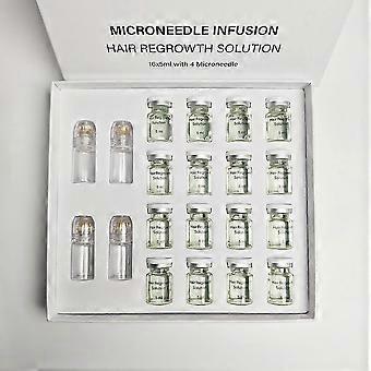 Mikro-Infusions-Haarerneuerungsset – Hyaluronsäure, Peptide & pflanzliche Serumampullen | Feuchtigkeitsspendende Kopfhautbehandlung für volleres, dichteres und gesünder aussehendes Haar