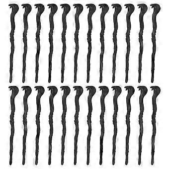 48stk halloween slange stok personale - miniature egyptisk slangehoved vandrestokke DIY troldmand kostume tilbehør til halloween fest dukkeindretning
