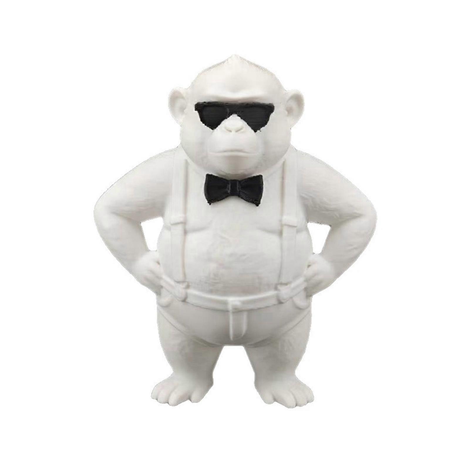 3D Printed Monkey Statue Creative Shelf Desk Ornament