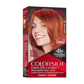 Revlon New Colorsilk Beautiful Permanent Hair Color, No Mess Formula, 45 Bright Canburn, 1 Packung
