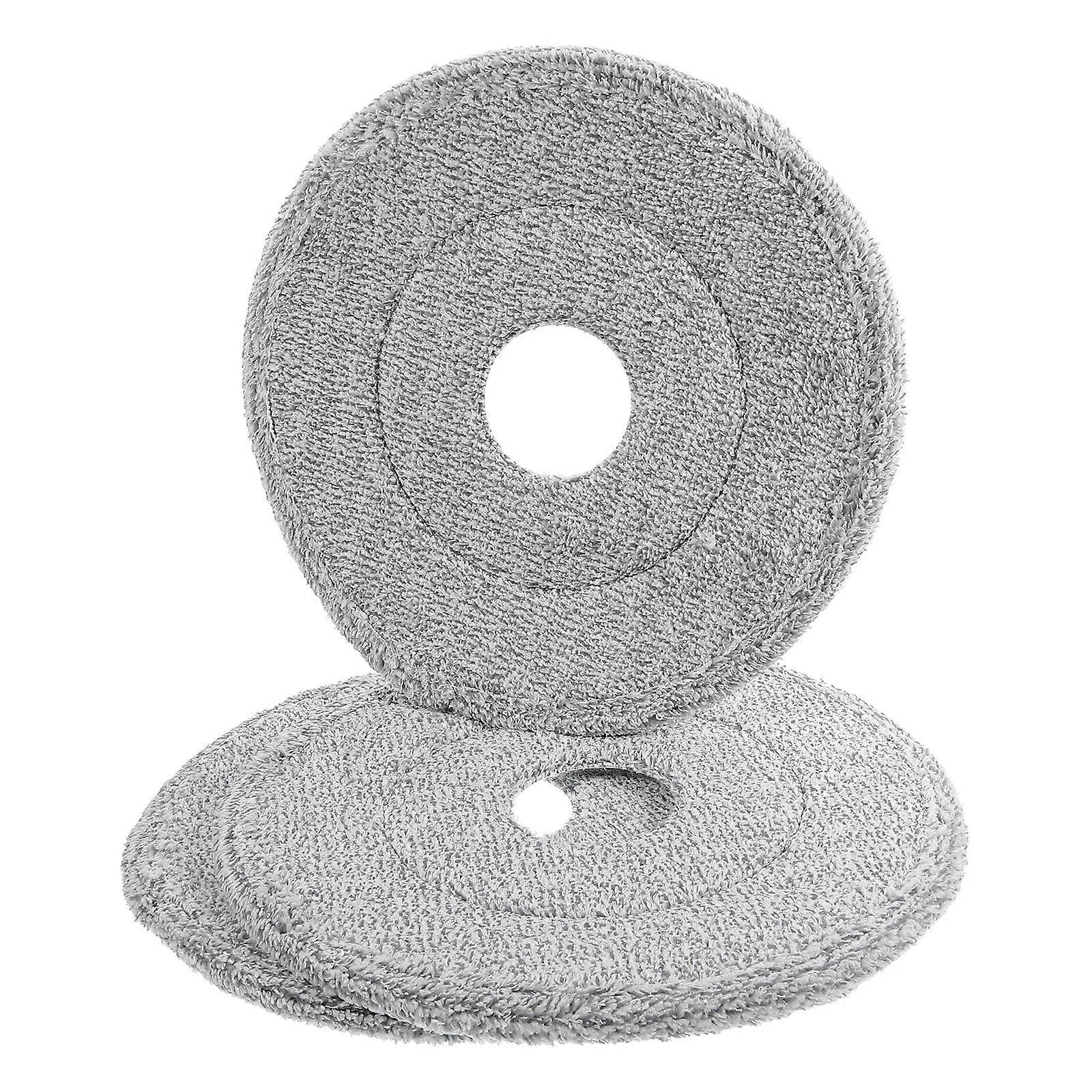 3 Pcs Flat Floor Mop Microfiber Mop Heads Round Mop Pads Mopping String Head