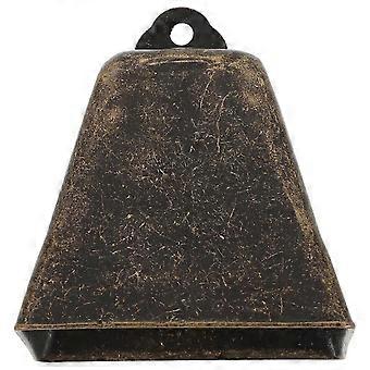 Mini Cow Bell for Pets, Dark Brown Iron Ringing Bell, Vintage Farm Animal Bell - Durable Multipurpose Doorbell, Christmas Tree Decoration