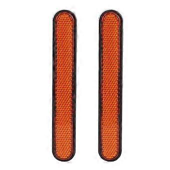 1 Pair Universal Mudguard Fender Rear Reflector Safety Warning for EFI FXDWGI Black Red