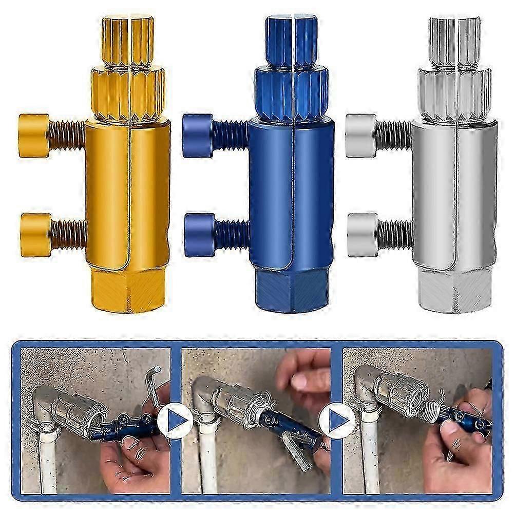 Upgrade Broken Pipe Thread Extractor Easy Out Stripped Screw Damaged-Bolt Extractor Plumber Tool