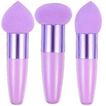 3 Pcs Femmes Accessoires De Voyage Visage Éponge Beauté Outil De Maquillage Portable Maquillage Stylos De Beauté Professionnel Beauté Éponge Mélangeur