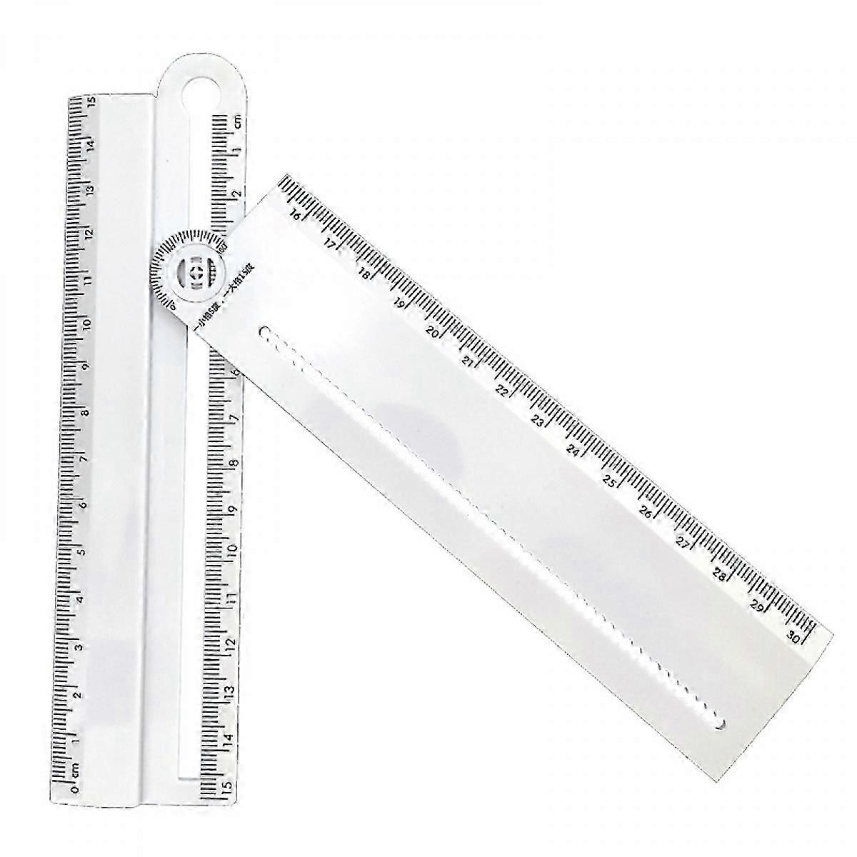 Precision Angle Ruler for Geometry and Drafting, Ergonomic Protractor with Easy-to-Read Scale, ABS Plastic Angle Measurement Tool