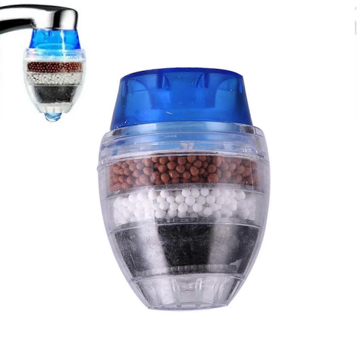 Kitchen Mini Faucet Water Purification Cleaning Filter,blue