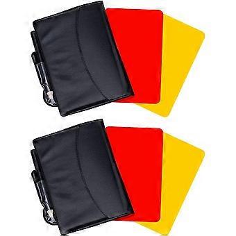 Football Referee Card Sets - Warning Cards, Wallet, Score Sheets (2 Packs)