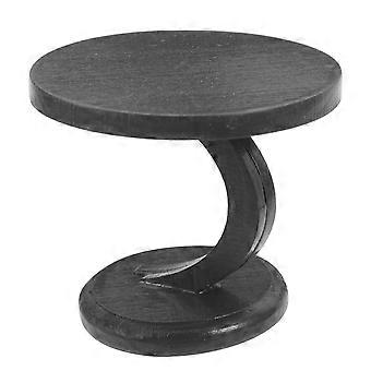 Dollhouse Furniture Mini Side Table for Dollhouse Use 3Pcs Metal Dark Brown