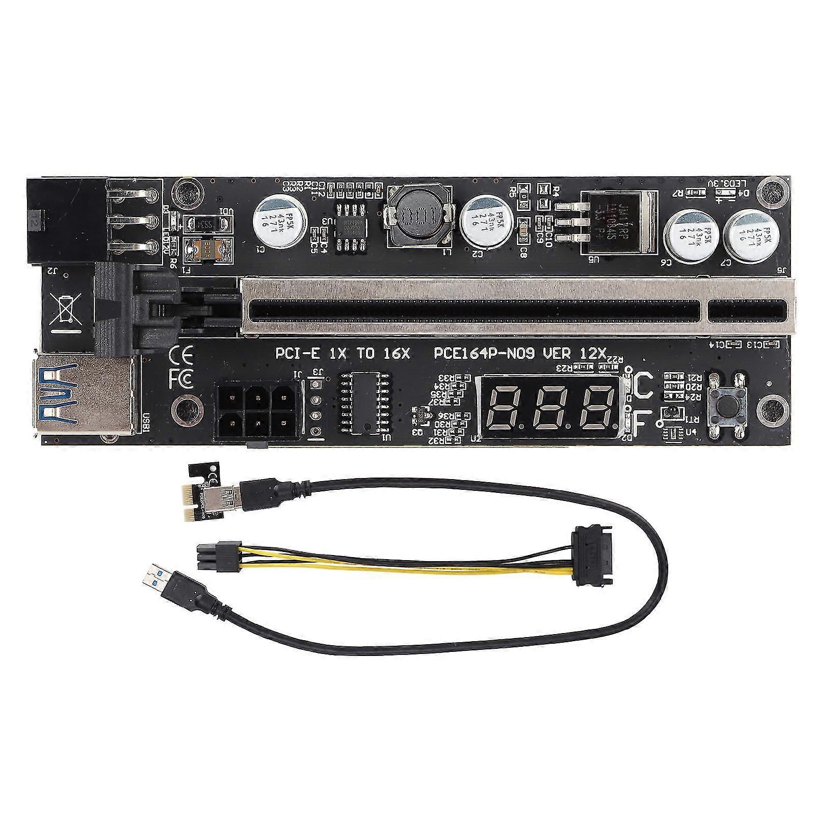 Upgraded GPU Riser Adapter Card | Stable Power Supply For Crypto Mining