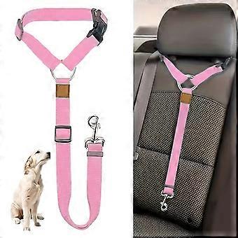 Ceinture de retenue de sécurité pour chien en voiture, gilet ventral réglable avec boucle métallique, conception ergonomique rembourrée pour les voyages avec animaux de compagnie