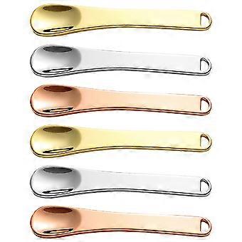 Zinc Alloy Facial Spatula for Makeup Application 12Pcs Cosmetic Skincare Spoon