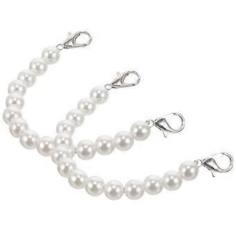 2pcs Correas de Zapato de Tacón Correas de Tobillo para Mujeres Perlas Correas de Zapato Correas de Talón para Tacones Altos