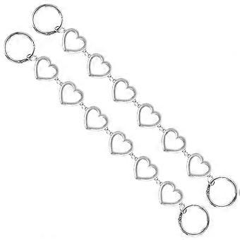 2 pz Punk Scarpa Charms Catene con Fibbia Catena Scarpa In Metallo Cuore Scarpa Catena